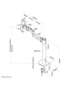 Suport TV / Monitor NEOMOUNTS Brat monitor ecrane curbate... 2