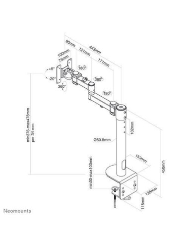 Suport TV / Monitor NEOMOUNTS Brat monitor...