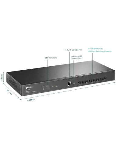 Switch-uri TP-LINK TPL SW 8P 10G SFP L2 MANAGED
