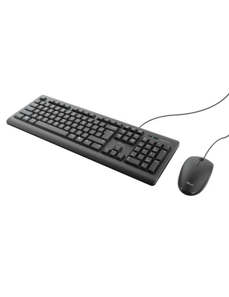 Kit mouse tastatura TRUST Kt Trust Primo cu fir, negru