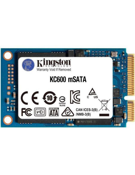 SSD-uri interne KINGSTON SSD Kingston KC600, 256GB, mSATA