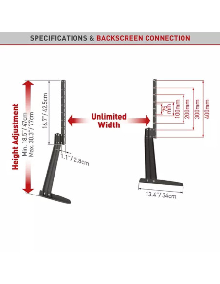 Suport TV / Monitor BARKAN Stand de masa Barkan 32-70" 50kg