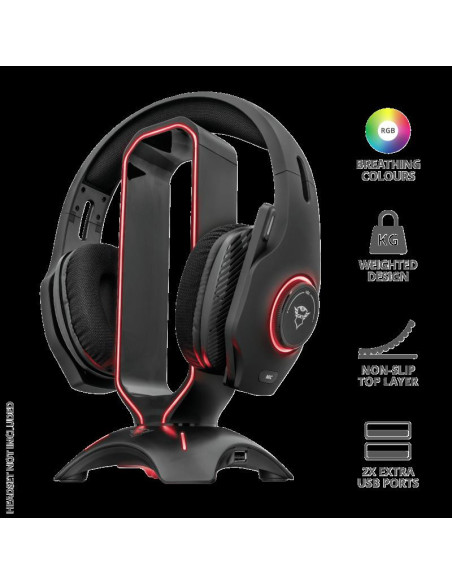 Casti audio Trust GXT 265 Cintar RGB Headset Stand