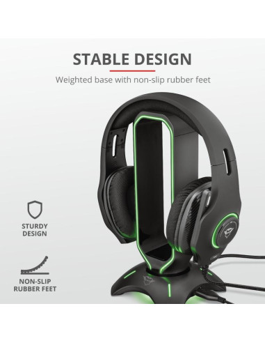 Casti audio Trust GXT 265 Cintar RGB Headset Stand