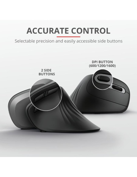 Mouse TRUST Mouse Trust Verro Ergonomic 1600 DPI, ng