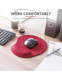 Mouse pad TRUST Mousepad cu gel Trust Bigfoot rosu 2