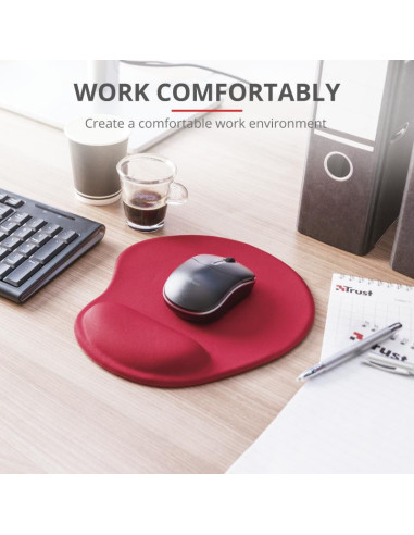 Mouse pad TRUST Mousepad cu gel Trust Bigfoot rosu
