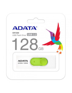 Memorii USB ADATA USB UV320 128GB WHITE/GREEN RETAIL