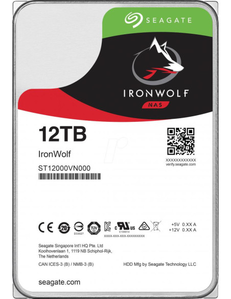 Hard Disk-uri Nas SEAGATE HDD Seagate IronWolf 12TB SATA-III 7200R