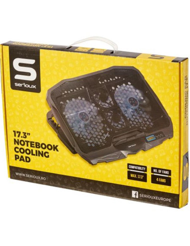 Stand & cooling pad SERIOUX LAPTOP COOLING PAD...