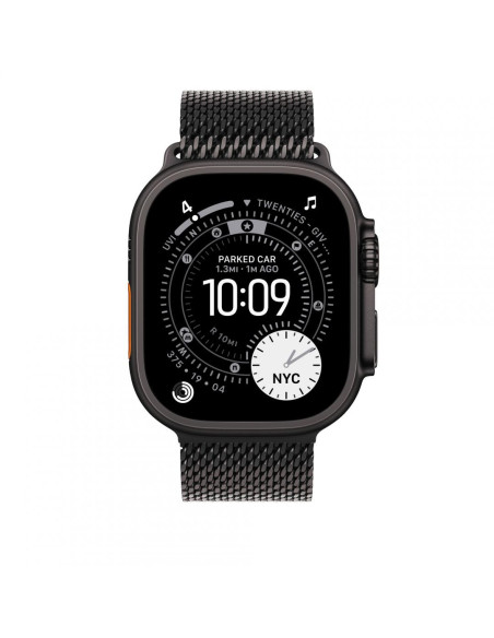 Bratari fitness APPLE AW BAND 49MM TITANIUM MILANESE BLACK S