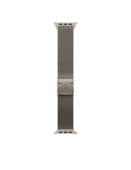 Bratari fitness APPLE AW BAND 49MM TITANIUM MILANESE NATURAL S