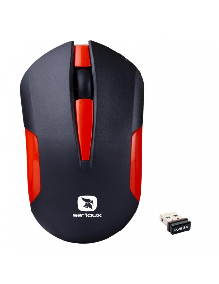 Mouse SERIOUX MOUSE SERIOUX DRAGO300 WR RED USB