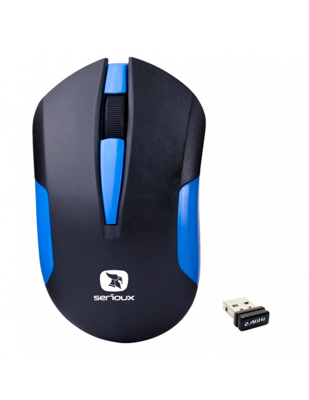 Mouse SERIOUX MOUSE SERIOUX DRAGO300 WR BLUE USB