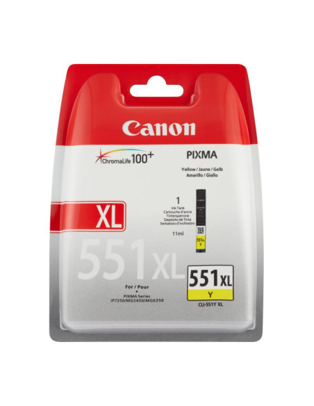 Cartuse cerneala CANON CLI-551XL YELLOW INKJET CARTRIDGE