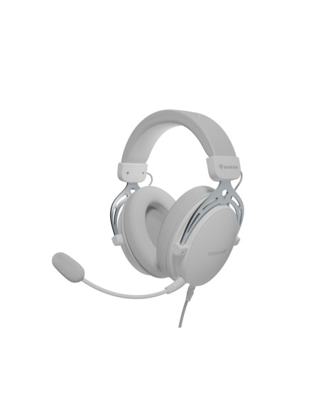 Casti audio GENESIS Casti cu fir Genesis Toron 531 alb