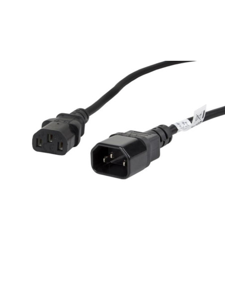 Cabluri periferice LANBERG Cablu IEC 320 C13 C14 1,8 m VDE negru