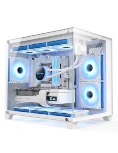 Carcase 1st PLAYER Carcasa 1STPLAYER Gaming MV6 TP WHITE