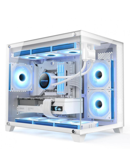 Carcase 1st PLAYER Carcasa 1STPLAYER Gaming MV6 TP WHITE