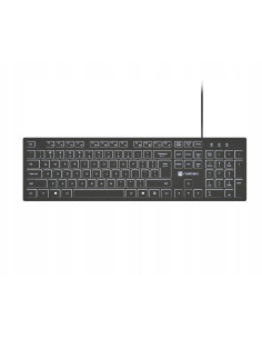 Tastaturi NATEC Tastatura Natec Herring Slim, negru/alb