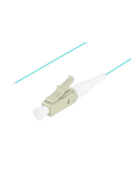 Cabluri alimentare LANBERG Pigtail fibră MM LC/UPC OM3 aqua