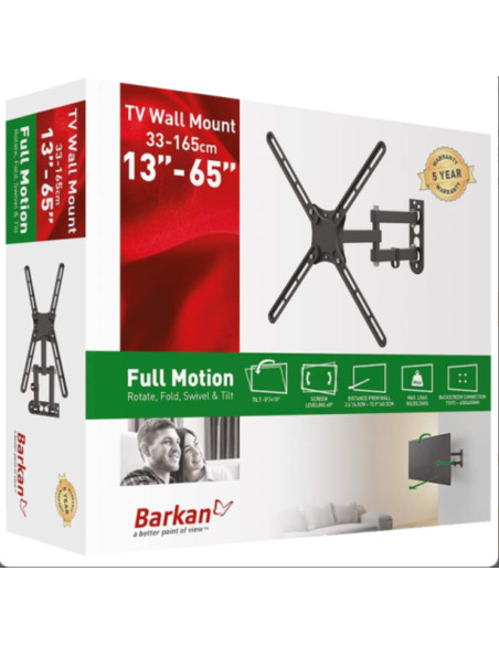 Suport TV / Monitor BARKAN Suport TV perete Barkan SwT 13-65" 36kg