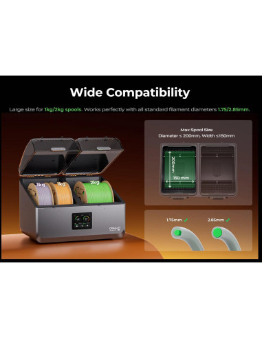 3D SCANNERS CREALITY 3D SPACE PI X4 FILAMENT DRYER