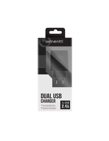 Cabluri periferice LEMONTTI Lemontti Incarcator Retea 2.4A 2porturi