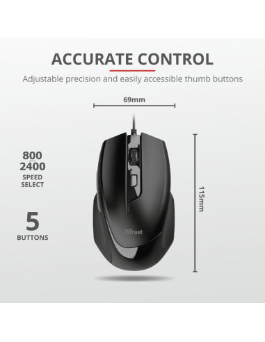 Mouse Trust Voca Comfort Mouse