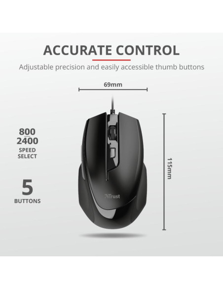 Mouse Trust Voca Comfort Mouse