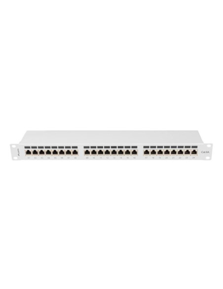 Alte accesorii retea LANBERG Patch panel 24 porturi 1U Cat.6A FTP gri
