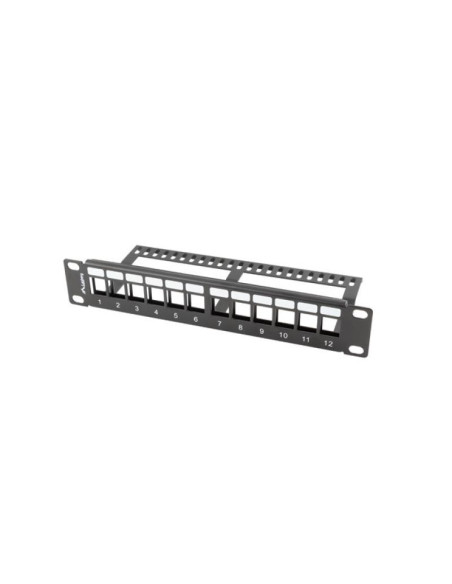 Alte accesorii retea LANBERG Patch panel gol 12 porturi 1U negru