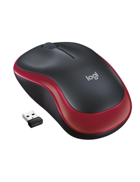 Mouse LOGITECH Mouse Logitech M185 WR 1000 DPI, red