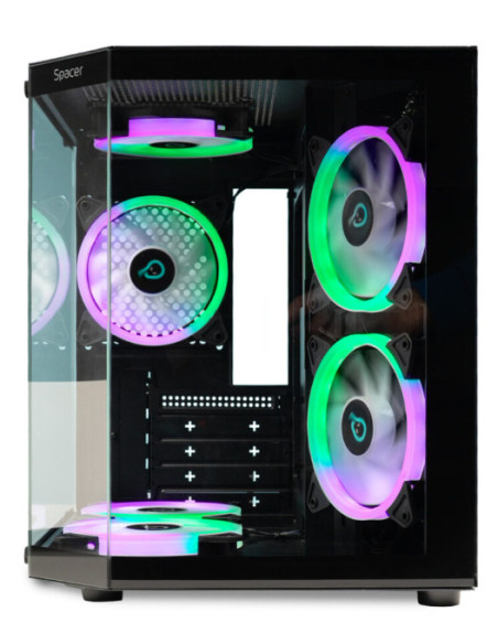 Carcase SPACER Carcasa Spacer Aquarium, mATX, ARGB fan