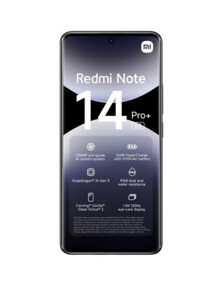 Telefoane Mobile Xiaomi Redmi Note 14 Pro+ 12/512GB 5G Bk