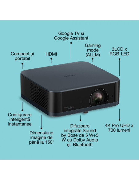 Videoproiectoare EPSON PROJECTOR EPSON EF-62N METALLIC NAVY