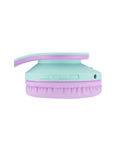 Casti audio PowerLocus Casti copii Cat Purple/Teal