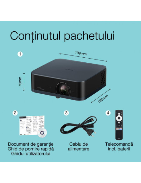 Videoproiectoare EPSON PROJECTOR EPSON EF-62N METALLIC NAVY
