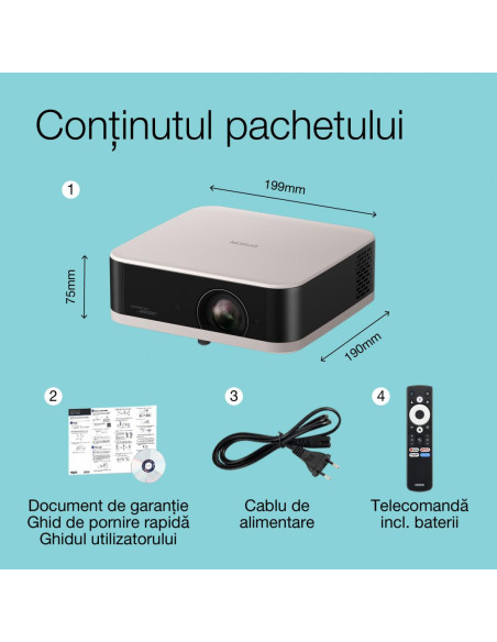 Videoproiectoare EPSON PROJECTOR EPSON EF-61R ROSE QUARTZ