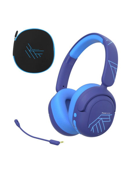 Casti audio PowerLocus Casti copii LionKids Blue