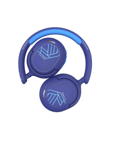 Casti audio PowerLocus Casti copii LionKids Blue