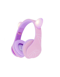 Casti audio PowerLocus Casti copii KidsCat Purple/Pk