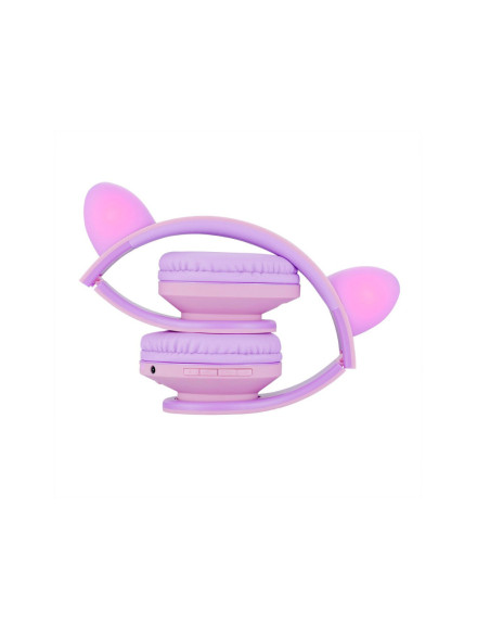 Casti audio PowerLocus Casti copii KidsCat Purple/Pk
