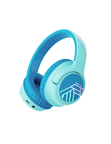 Casti audio PowerLocus Casti copii BoboKids Blue
