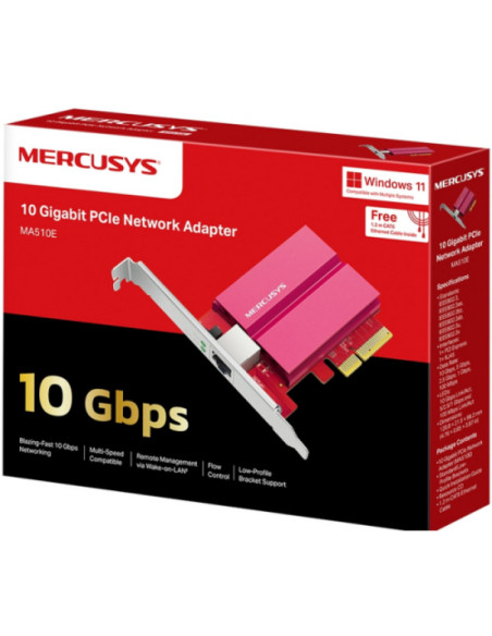 Routere Wireless MERCUSYS 10 Gigabit PCIe Network Adapter