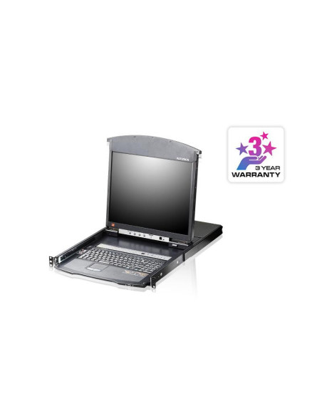 Switch-uri KVM ATEN 19" 8P C5 D.Rail LCD KVM IP SW. W/US KB