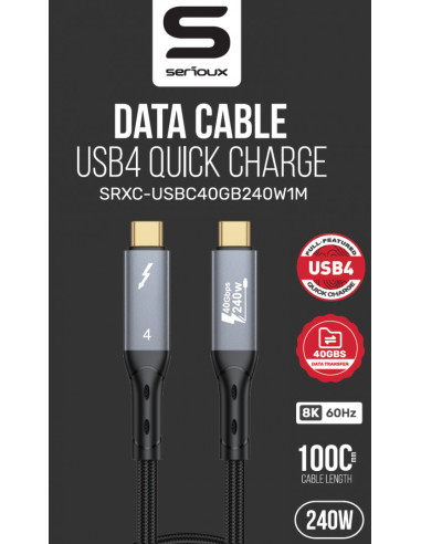 Cabluri periferice SERIOUX CABLU SERIOUX USB-C...