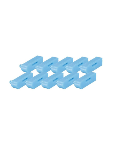 Cabluri periferice Lindy 10 x DP port Blocker blue