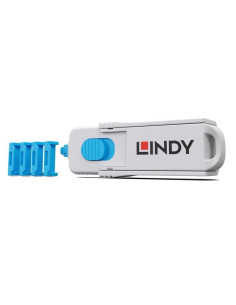 Cabluri periferice Lindy 4xHDMI port Blocker blue