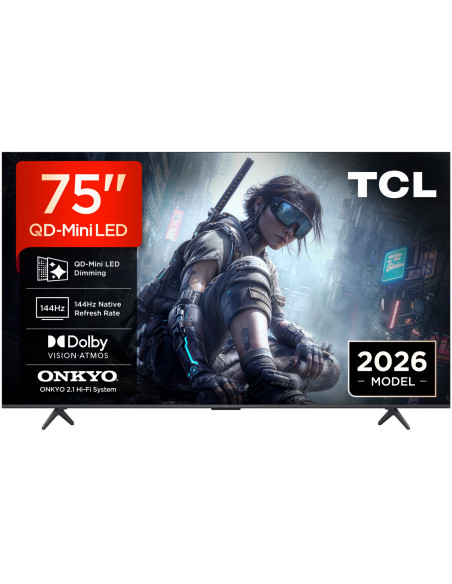 Televizoare TCL QD-MiniLED TV 4K 75''(189 cm) TCL 75T8D